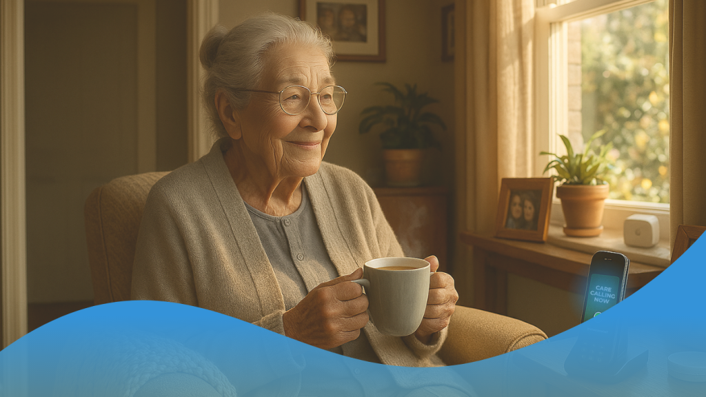 Mom won't wear her medical button