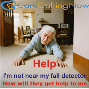 Weak elderly woman with walking stick waiting for help after a breathlessness attack. An elderly woman fell on the floor.
women fallen cant reach her medical alert Stay Safe Anywhere: The Ultimate Guide to Personal Alert Safety Systems
